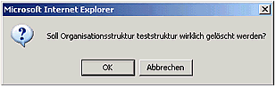 orgstruktur l&ouml;schen